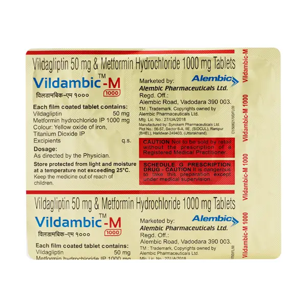 Vildambic M 1000 Tablet